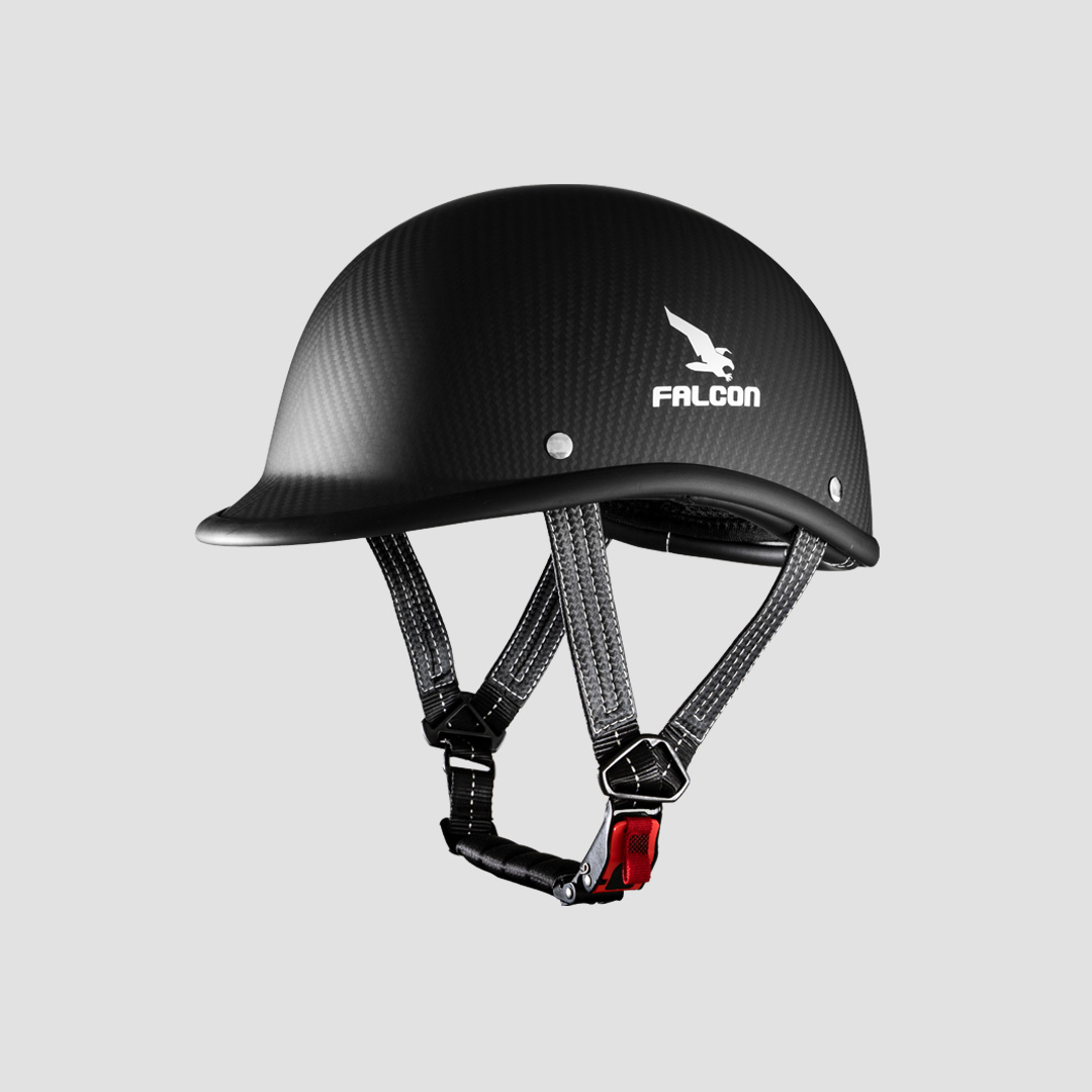 Nón bảo hiểm Falcon F23 màu 3k carbon nhám