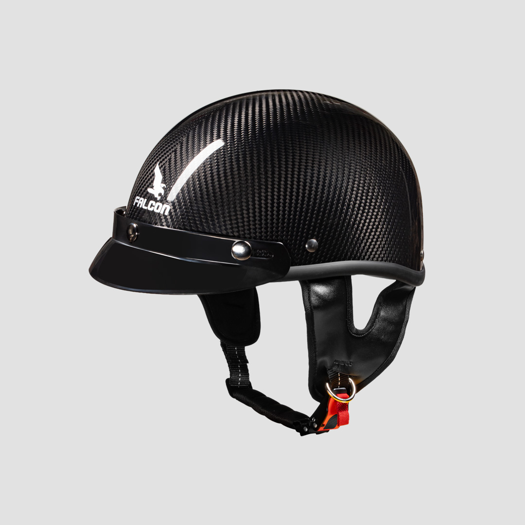 Nón bảo hiểm Falcon F25 màu 3k carbon bóng