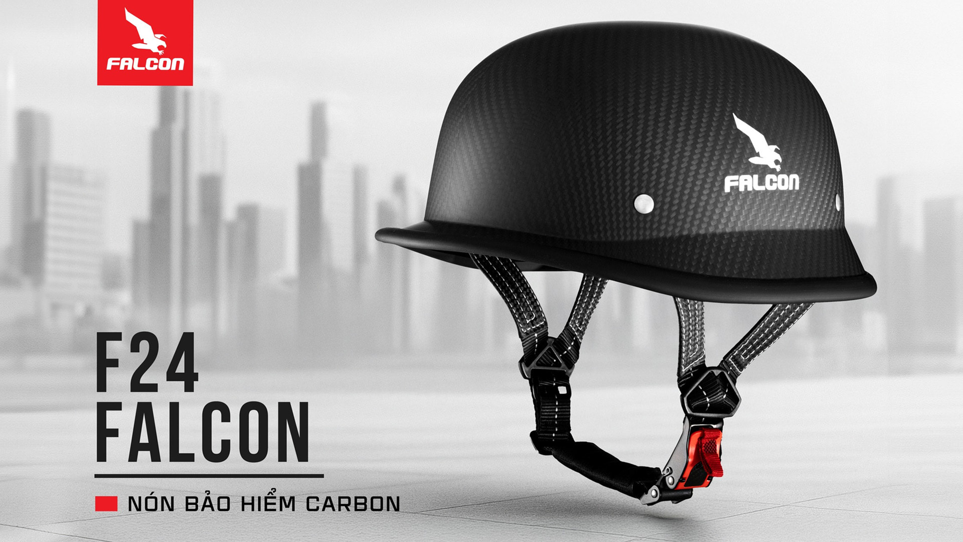 Mũ bảo hiểm carbon Falcon F24