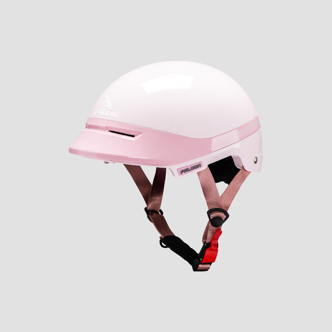 non-bao-hiem-falcon-f11-hong-bong Nón bảo hiểm Falcon F11 màu hồng bóng