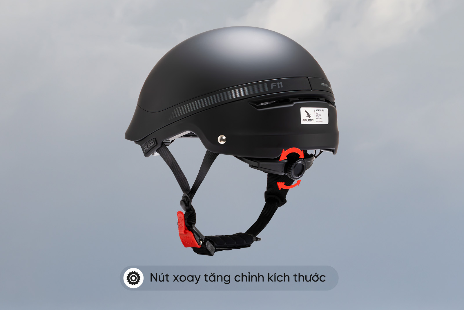 Nút tăng chỉnh size nón bảo hiểm Falcon F11