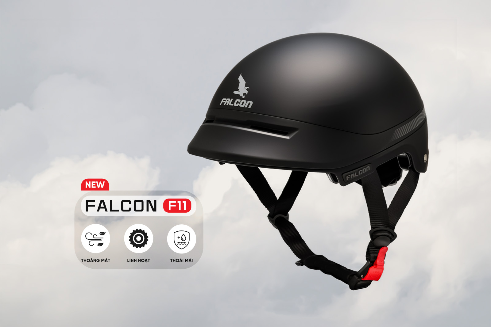 Thiết kế nón bảo hiểm Falcon F11