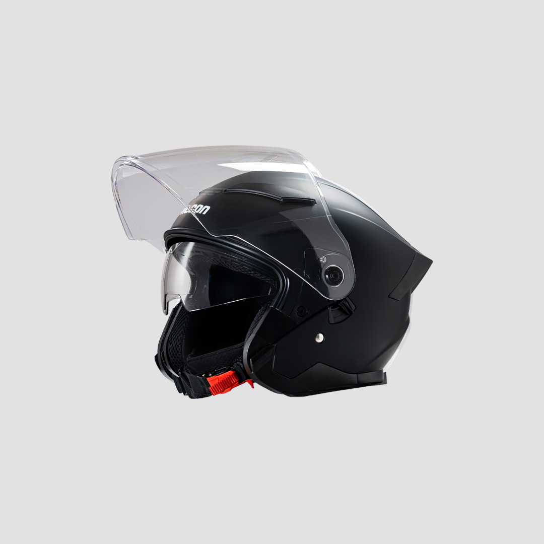 Nón bảo hiểm 3/4 Falcon F15 màu đen nhám