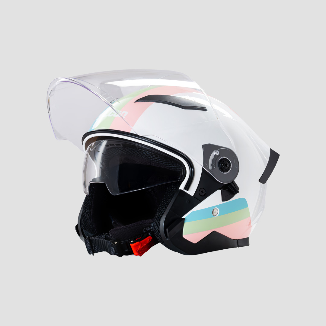 non-bao-hiem-3-4-falcon-f15-mau-trang-hong-xanh Nón bảo hiểm 3/4 Falcon F15 màu trắng hồng xanh