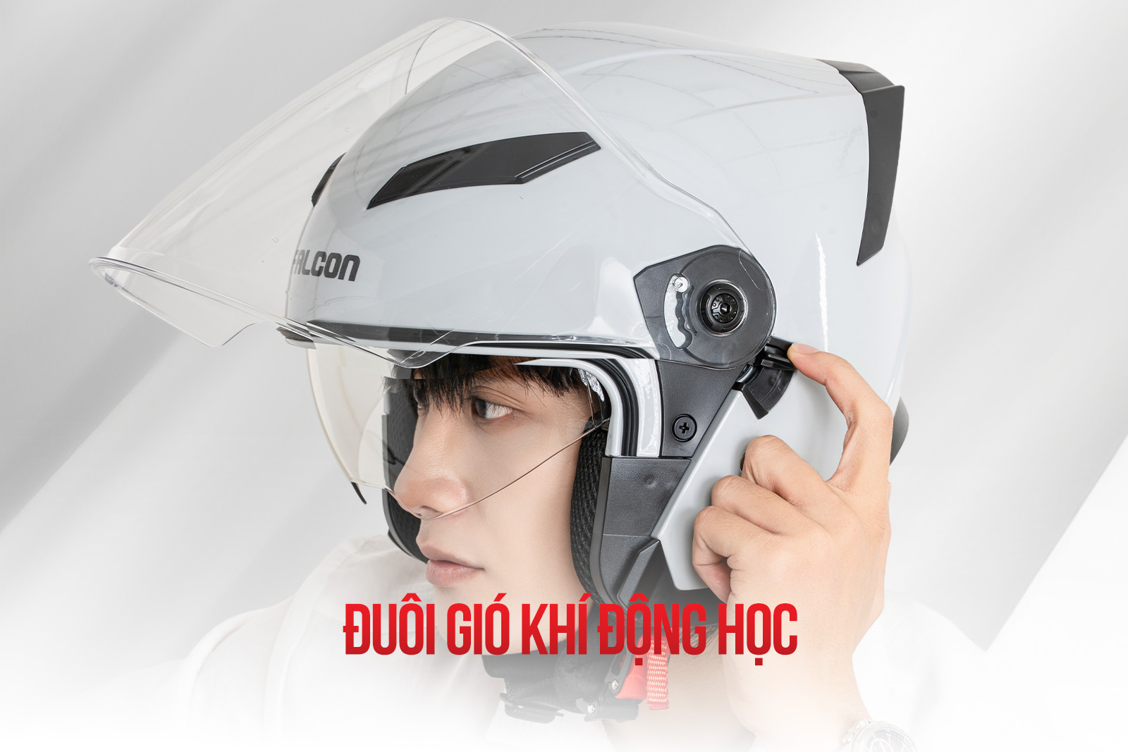 Nón bảo hiểm Falcon F15 có thông gió khí động học