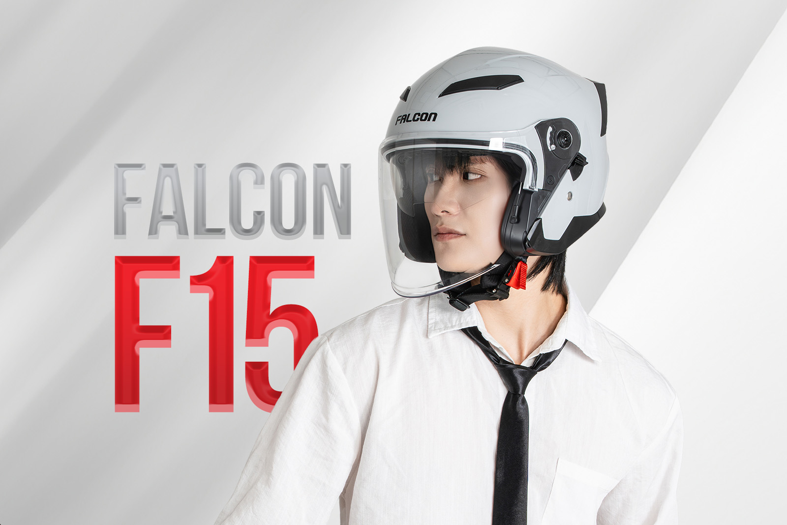 Thiết kế nón bảo hiểm 3/4 Falcon F15