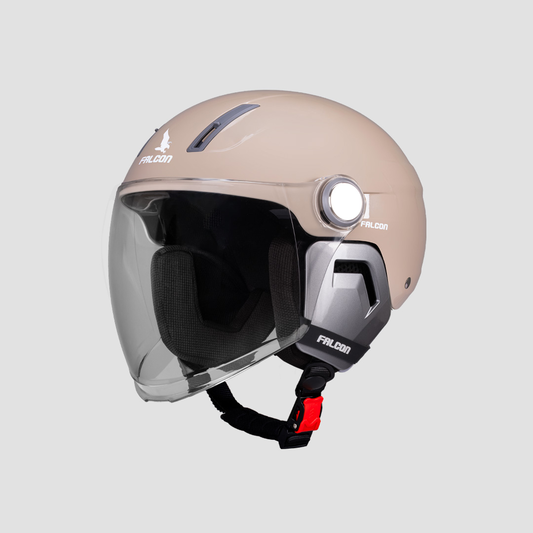 Nón bảo hiểm Falcon F17 màu be